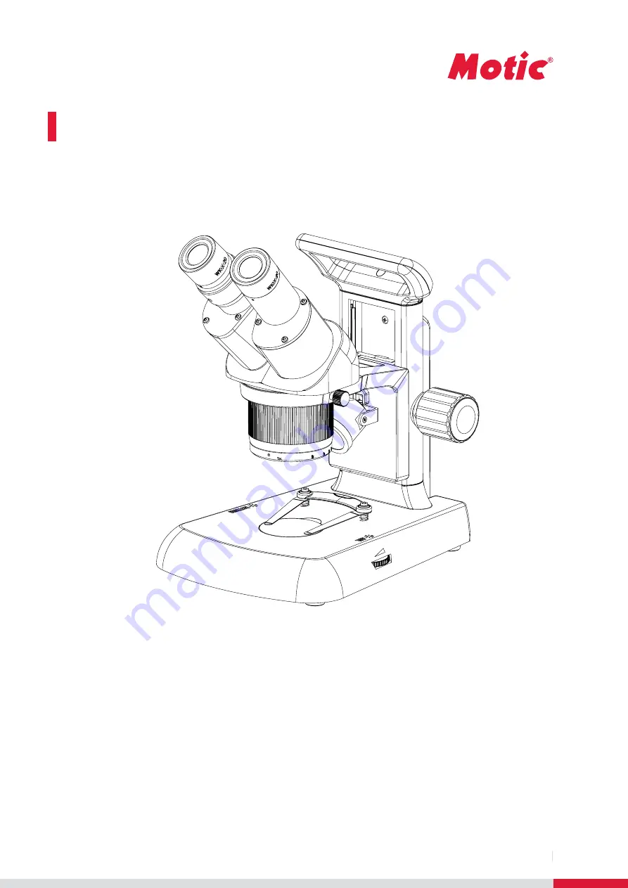 Motic 1100201000026 Instruction Manual Download Page 7