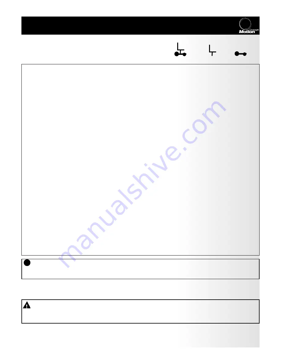 Motion Concepts TRx Owner'S Manual Download Page 9