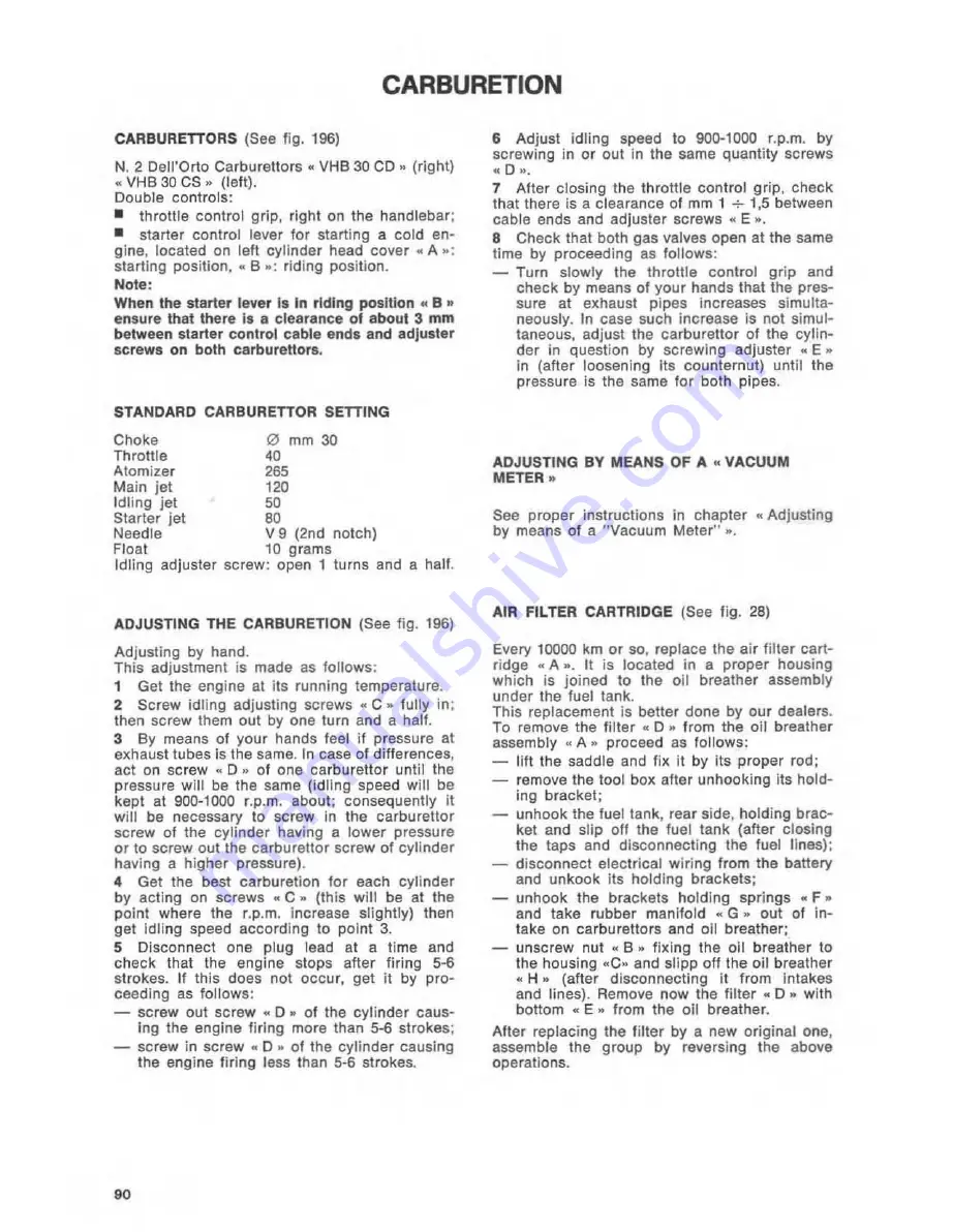 MOTO GUZZI 850-T3 Workshop Manual Download Page 6