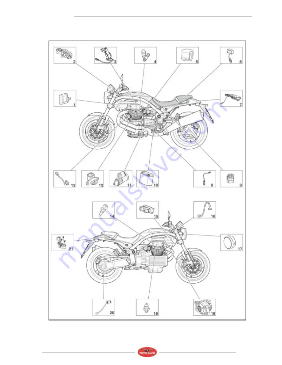 MOTO GUZZI Griso V1100 Workshop Manual Download Page 140