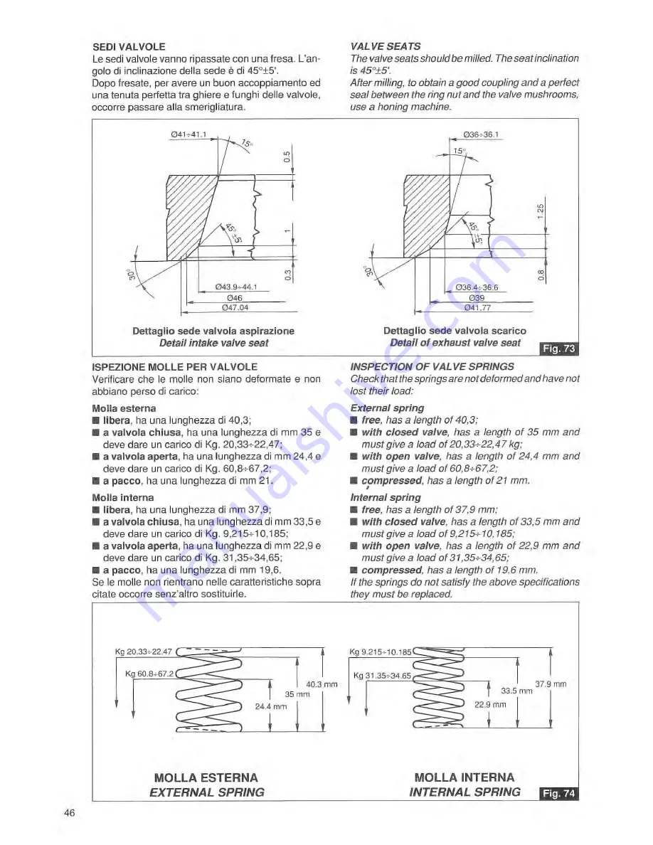 MOTO GUZZI sport 1100 Workshop Manual Download Page 48