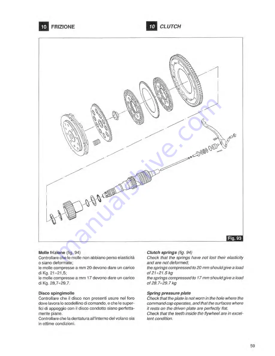 MOTO GUZZI sport 1100 Скачать руководство пользователя страница 61