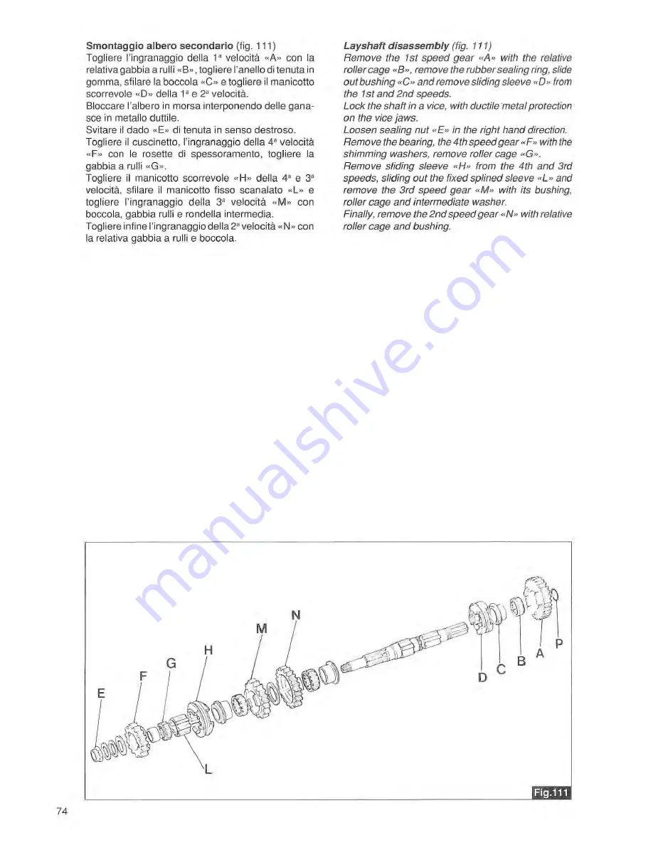 MOTO GUZZI sport 1100 Workshop Manual Download Page 76