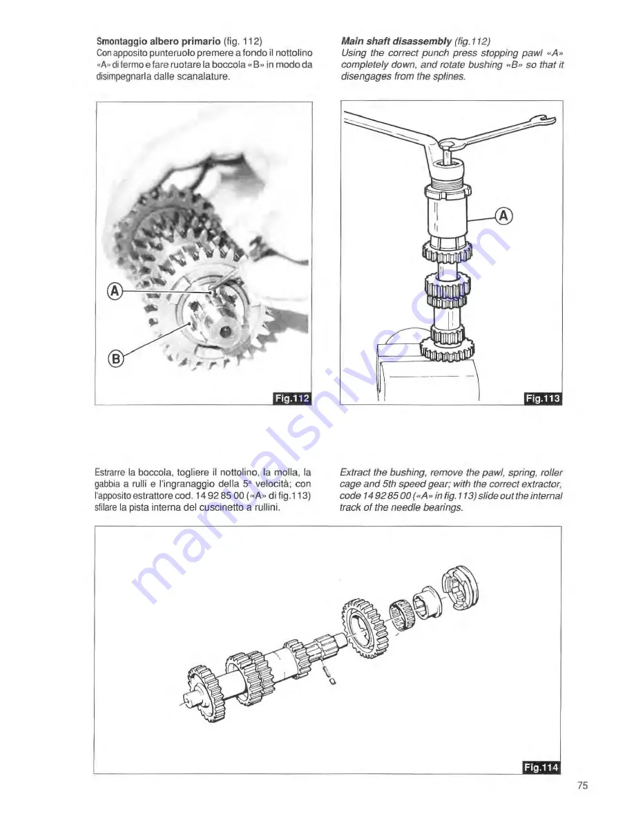 MOTO GUZZI sport 1100 Workshop Manual Download Page 77