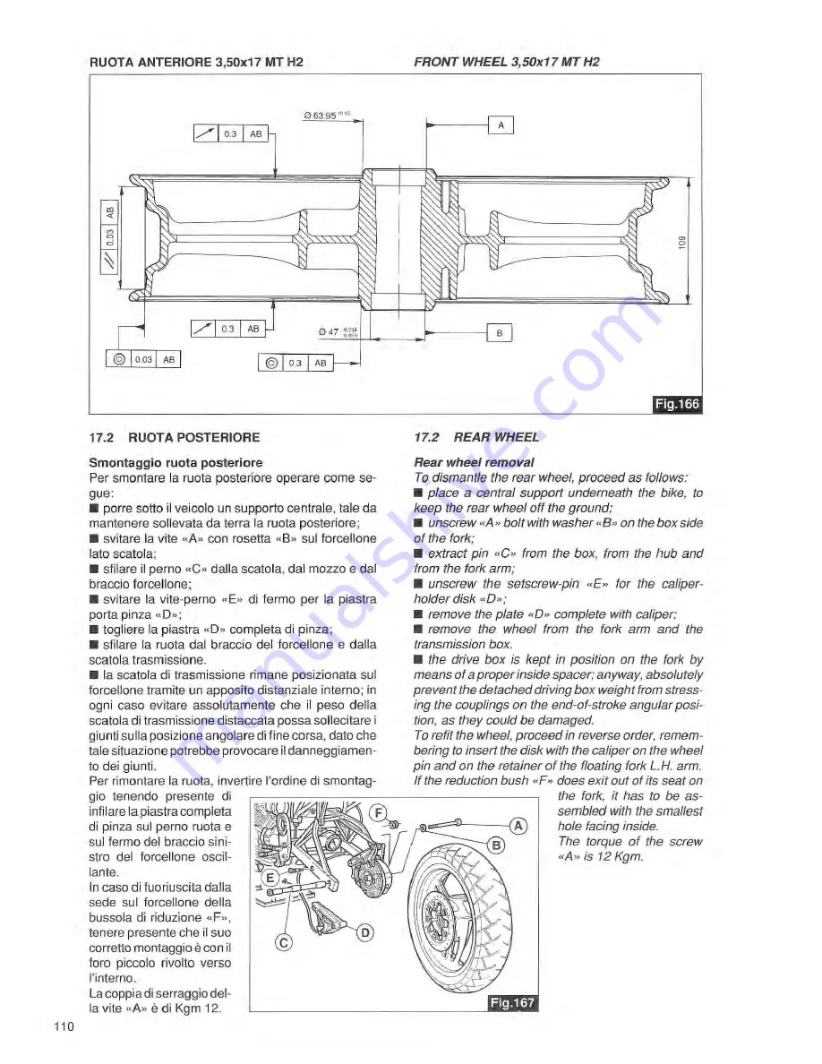 MOTO GUZZI sport 1100 Workshop Manual Download Page 112