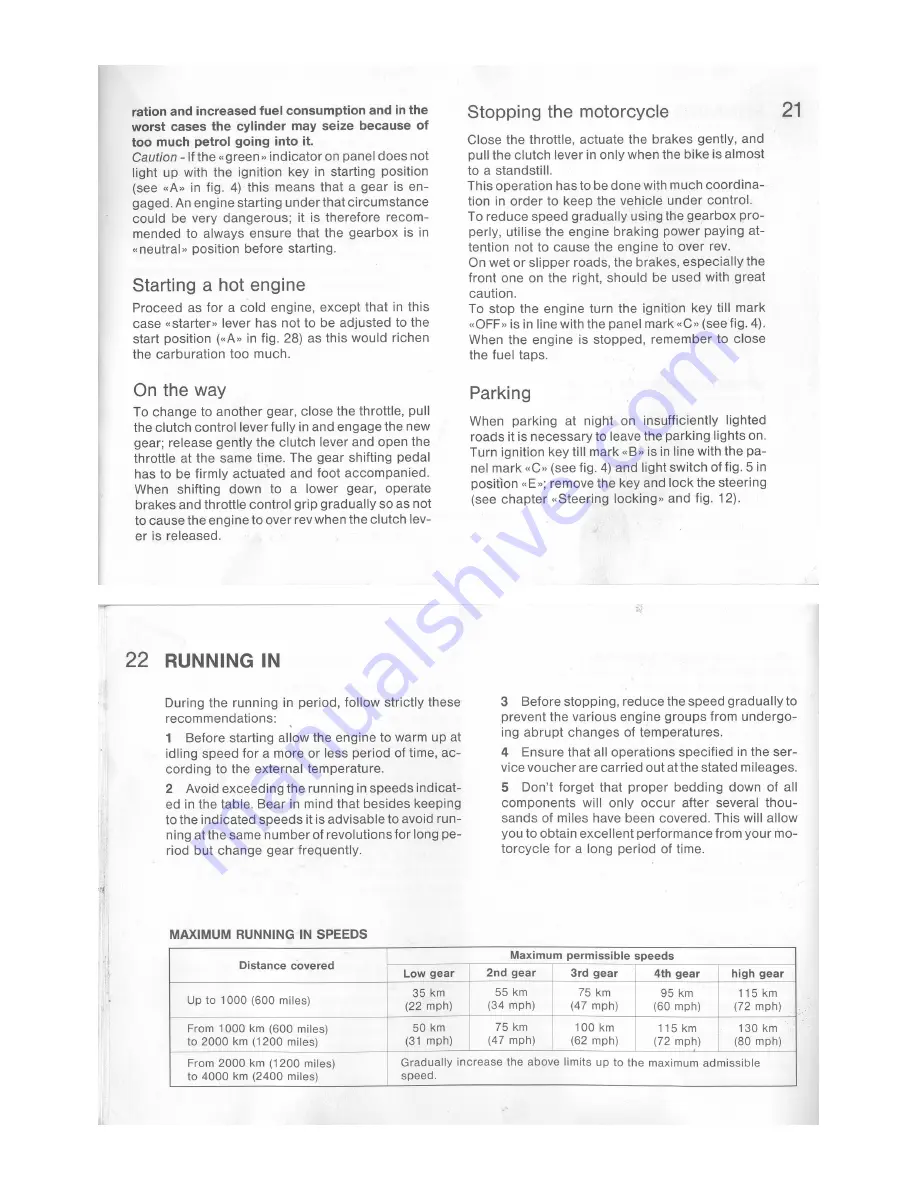 MOTO GUZZI V 35C Owner'S Manual Download Page 13