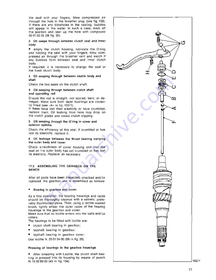 MOTO GUZZI V1000 G5 Workshop Manual Download Page 79