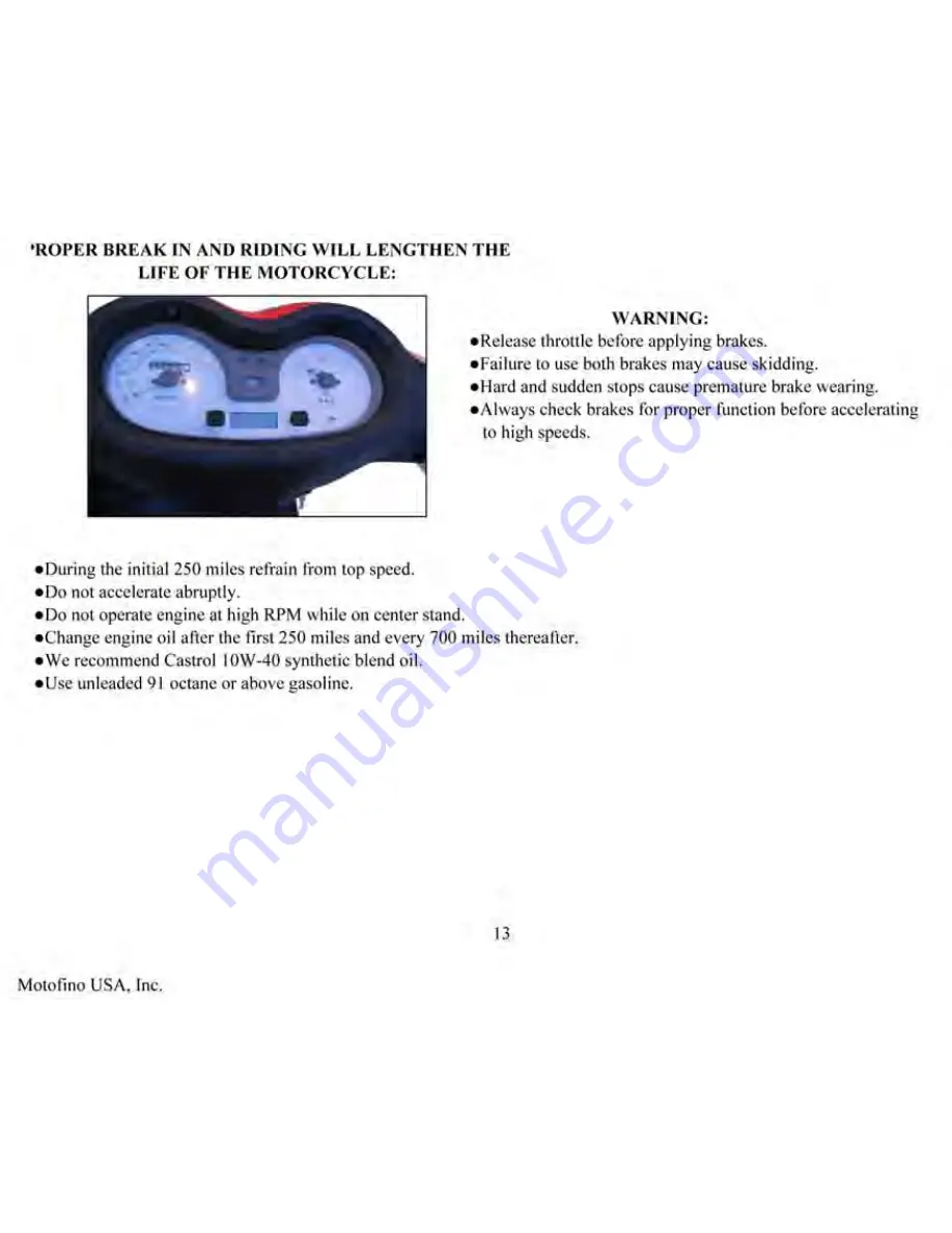 MotoFino MF 50-10D User Manual Download Page 16