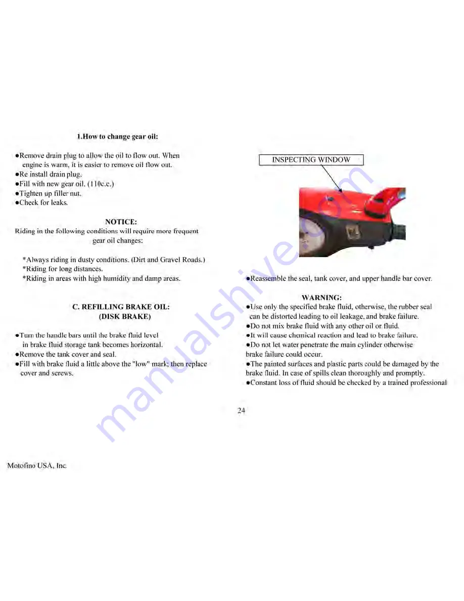 MotoFino MF 50-10D User Manual Download Page 27