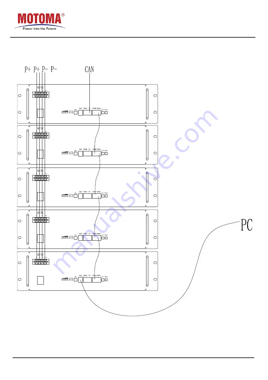 MOTOMA DSE-LFP51.2V50A-16sLFP36115185-50A-PB50-MC-CO07-M21A Manual Download Page 17