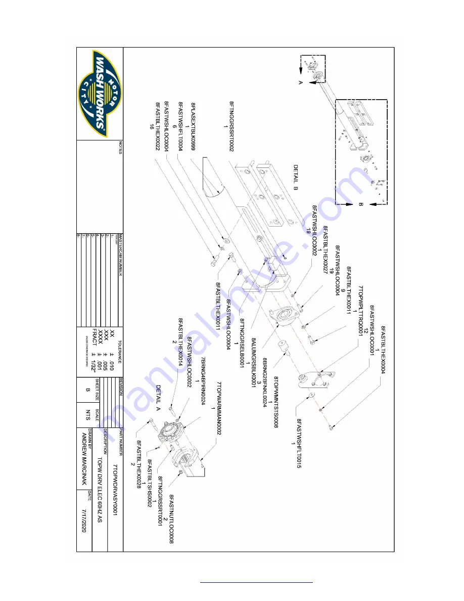 Motor City Wash Works ACCELERATOR TOPWL360BKS Installation Manual Download Page 38