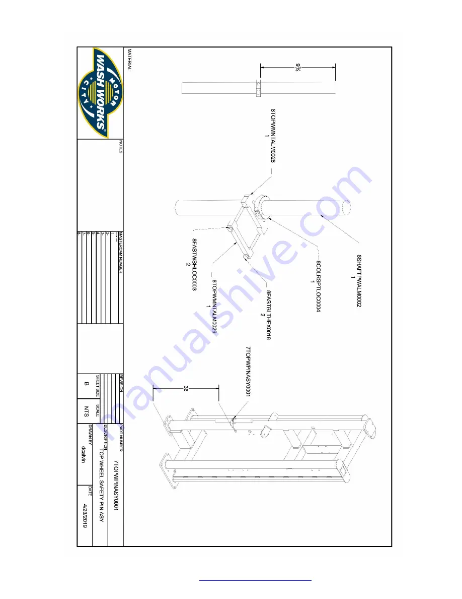 Motor City Wash Works ACCELERATOR TOPWL360BKS Installation Manual Download Page 41