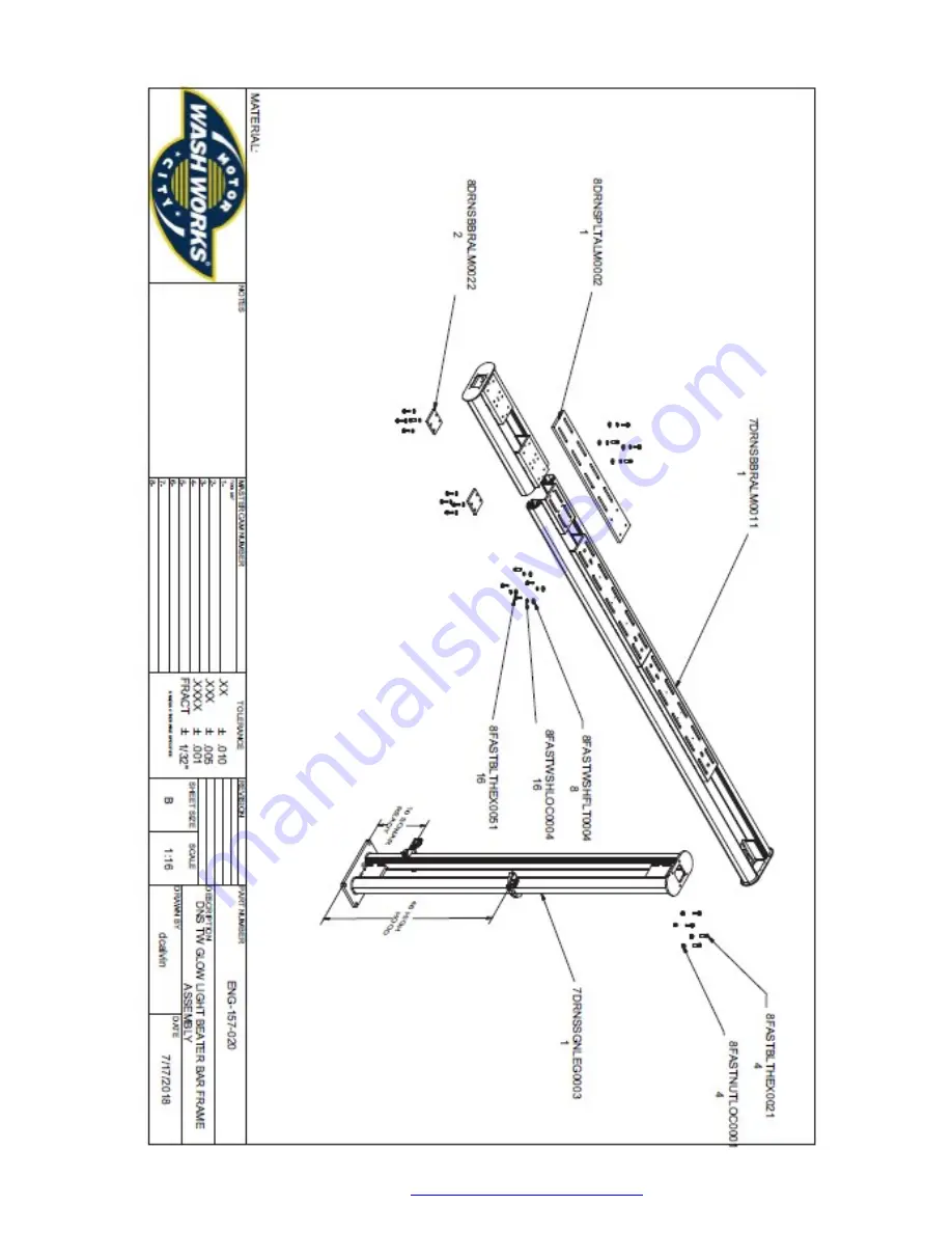 Motor City Wash Works DRY N'SHINE Installation Manual Download Page 53