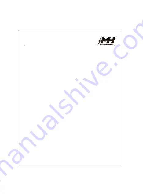 Motorhead MH-02-LL-B1-16-1 Manual Download Page 2