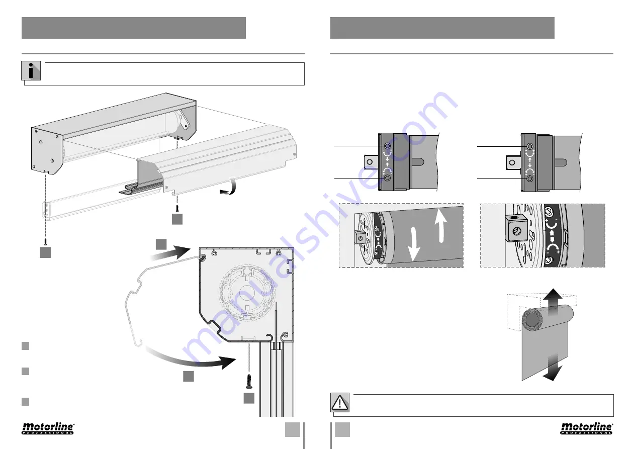 Motorline professional CORTINA ZIP User'S And Installer'S Manual Download Page 9