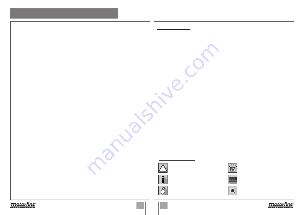 Motorline professional MC70 EVO Скачать руководство пользователя страница 4