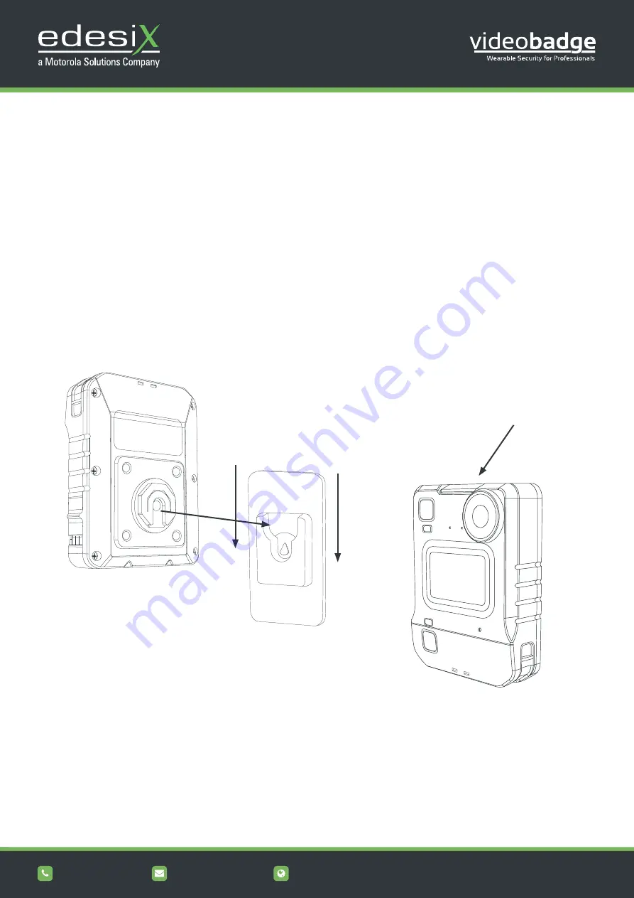 Motorola solutions edesix VIDEOBADGE VB-400 Technical Specifications Download Page 3