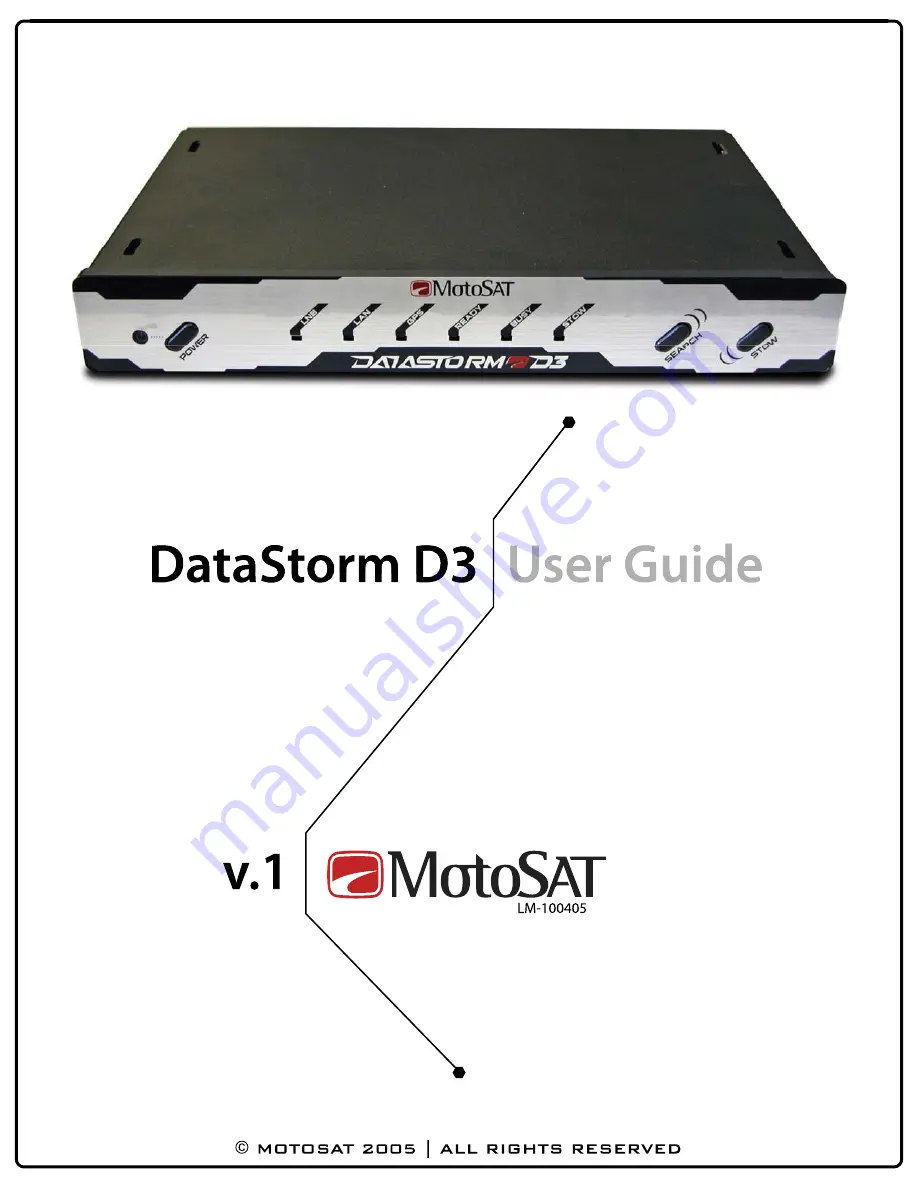 MotoSAT DataStorm D3 Скачать руководство пользователя страница 1