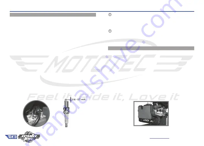 MotoTec MT-MiniBike-105cc User Manual Download Page 21