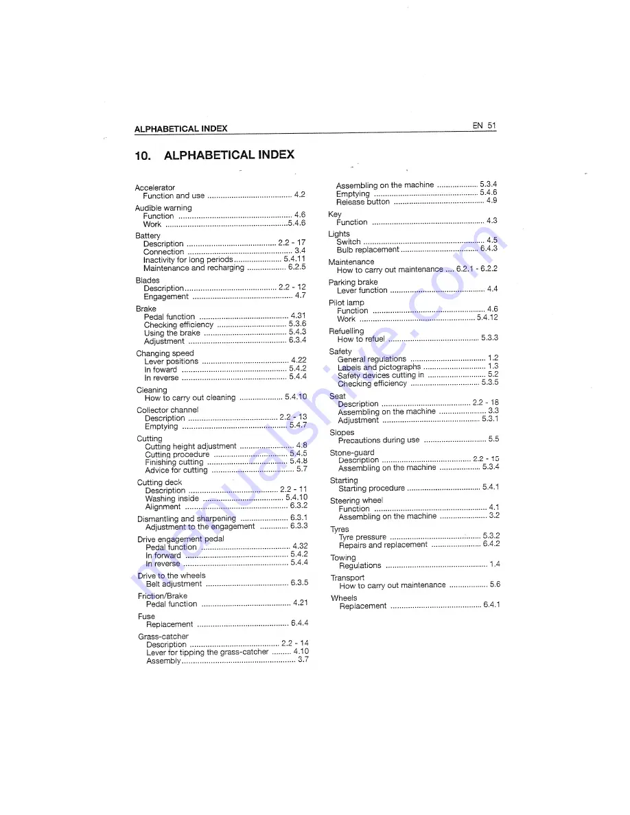 Mountfield 1228M H Manual Download Page 53