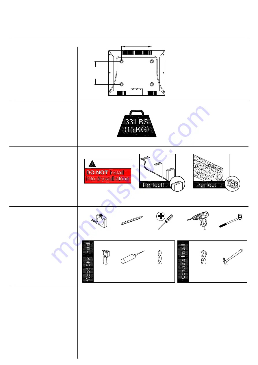 Mounting Dream HM2463-L Installation Instructions Manual Download Page 2