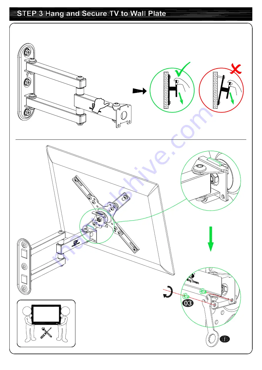 Mounting Dream HM2463-L Installation Instructions Manual Download Page 10