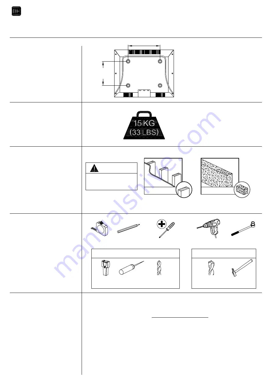 Mounting Dream HM2463-L Installation Instructions Manual Download Page 12