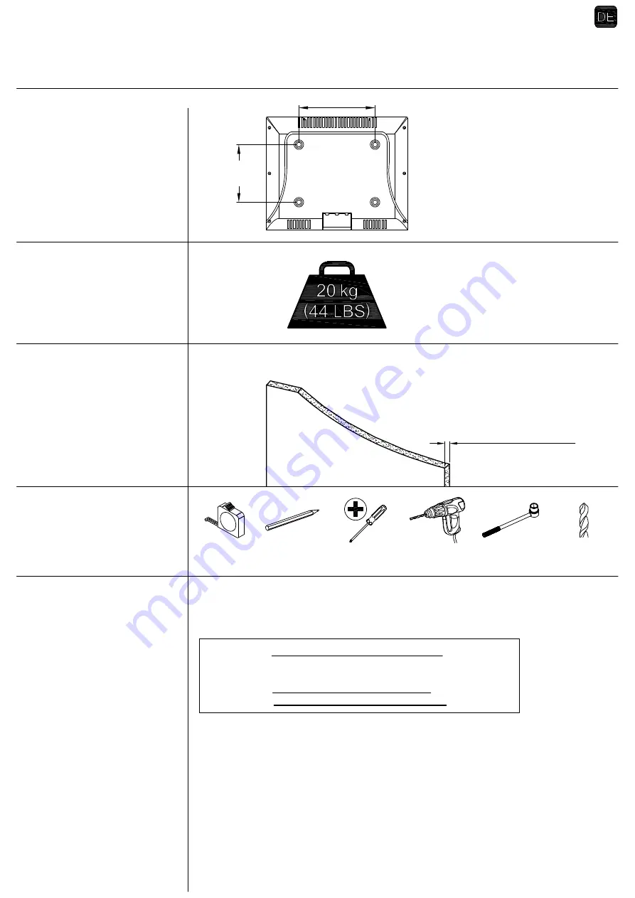 Mounting Dream MD2210 Installation Instructions Manual Download Page 11