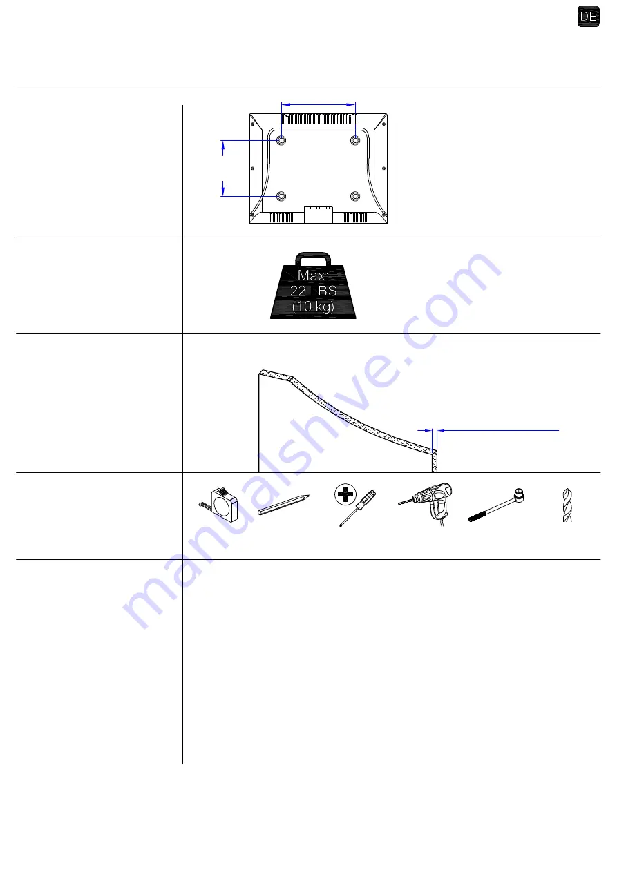 Mounting Dream MD2212 Installation Instruction Download Page 12