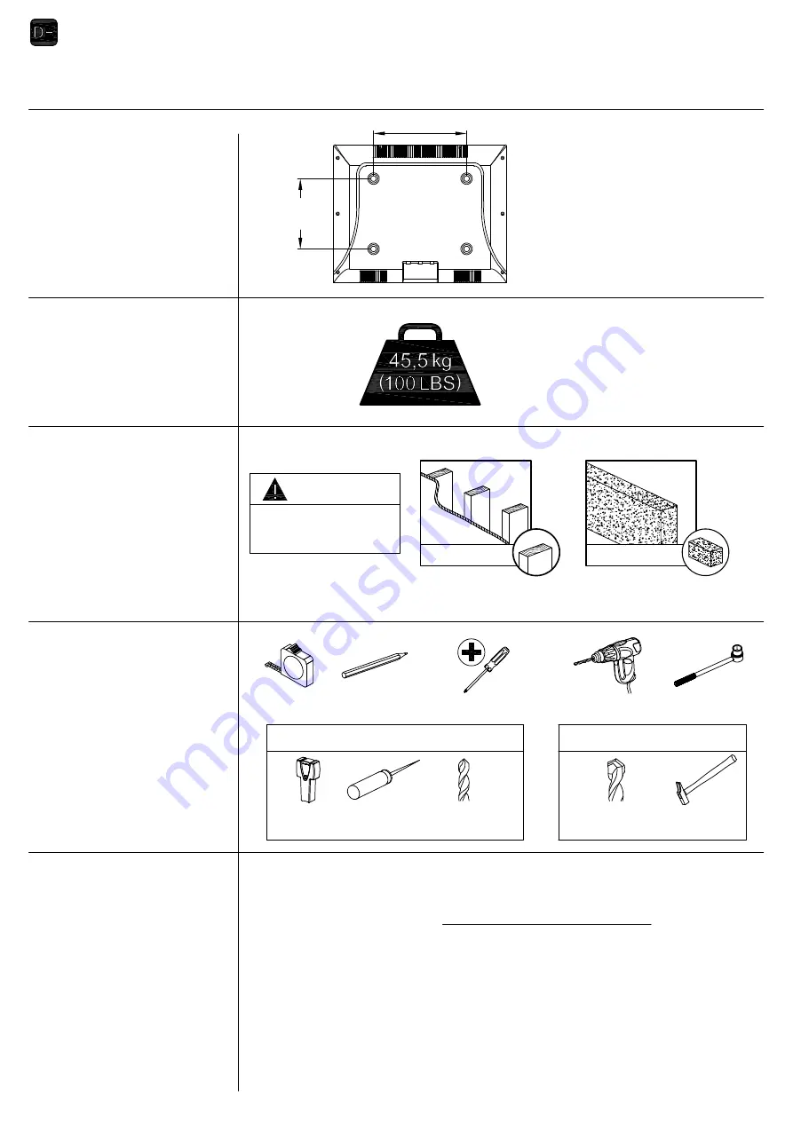 Mounting Dream MD2361-K Installation Instruction Download Page 10