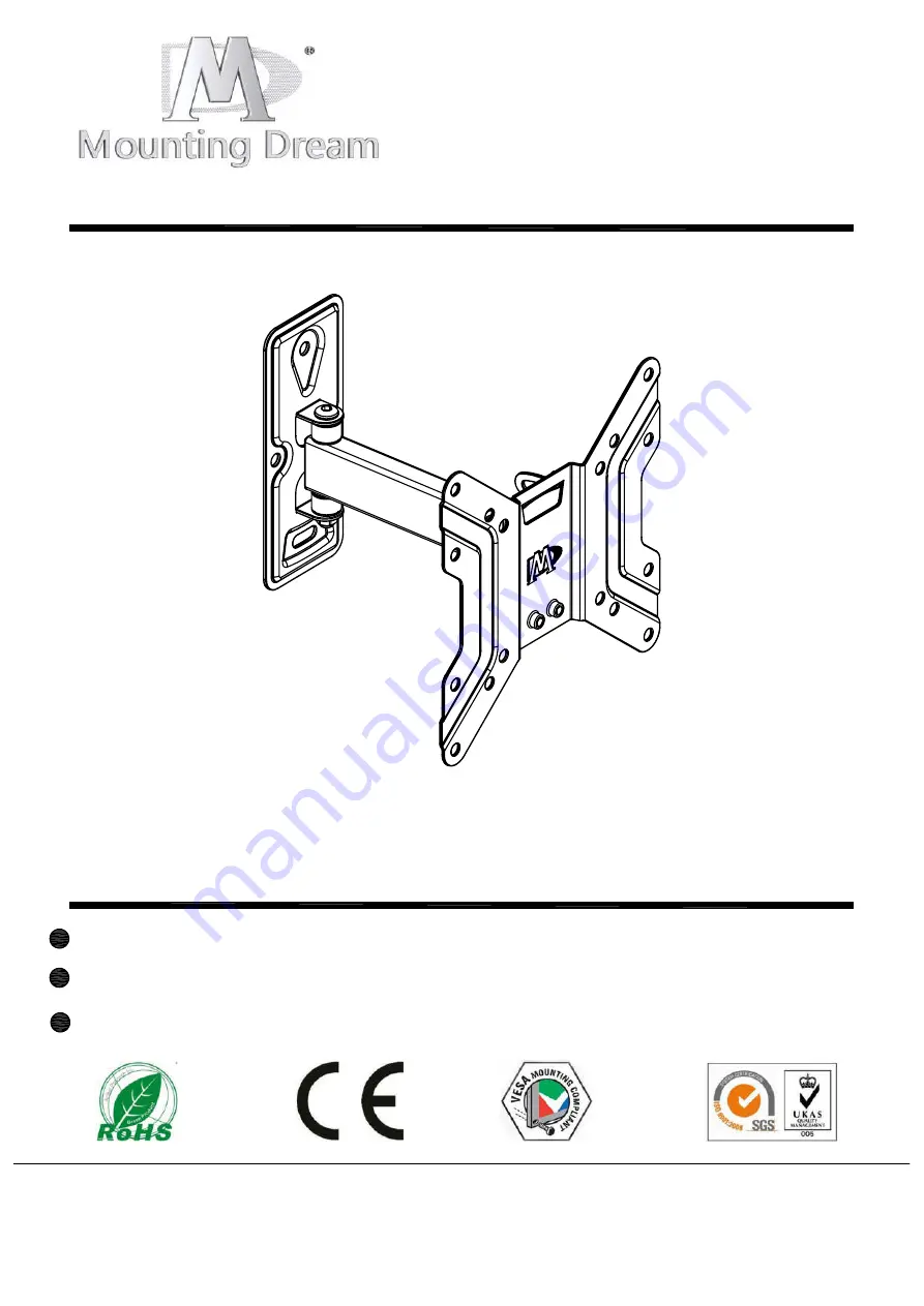 Mounting Dream MD2411-S Installation Instruction Download Page 1