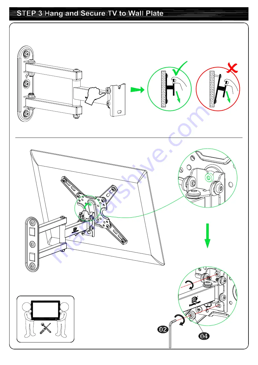 Mounting Dream MD2465 Installation Instructions Manual Download Page 10