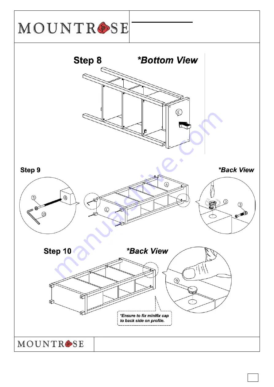 Mountrose CHICAGO 3 SHELF 1 DOOR Скачать руководство пользователя страница 7