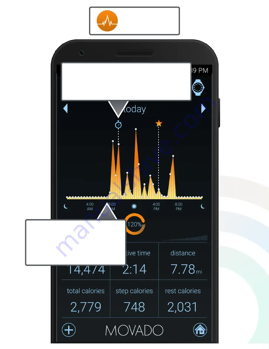 Movado MotionX-365 User Manual Download Page 12