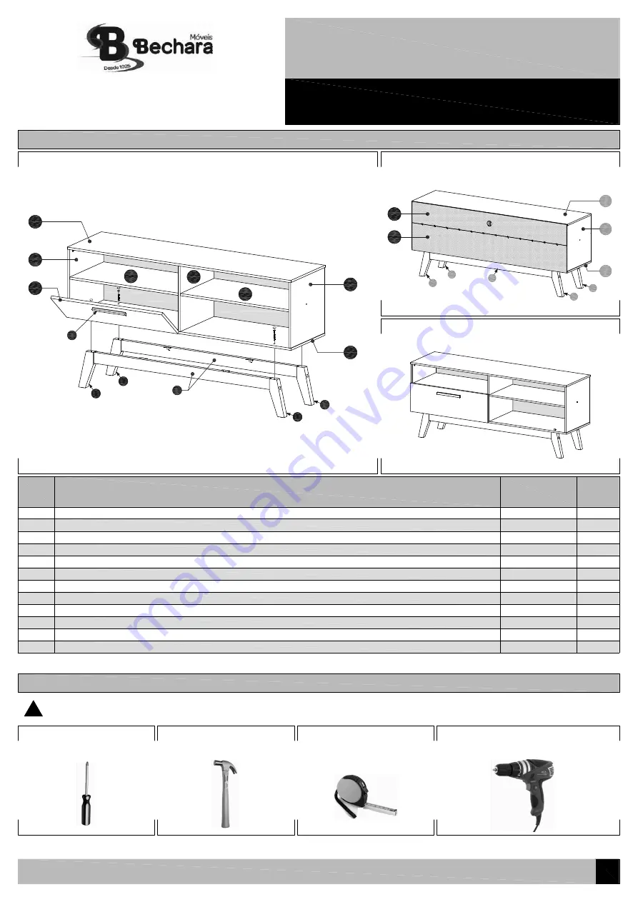 Moveis Bechara PALADIO 1.4 Product Manual And Assembly Instructions Download Page 1