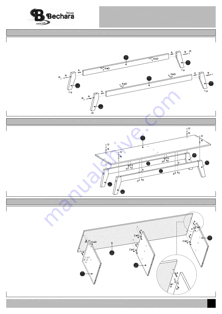 Moveis Bechara PALADIO 1.4 Product Manual And Assembly Instructions Download Page 3