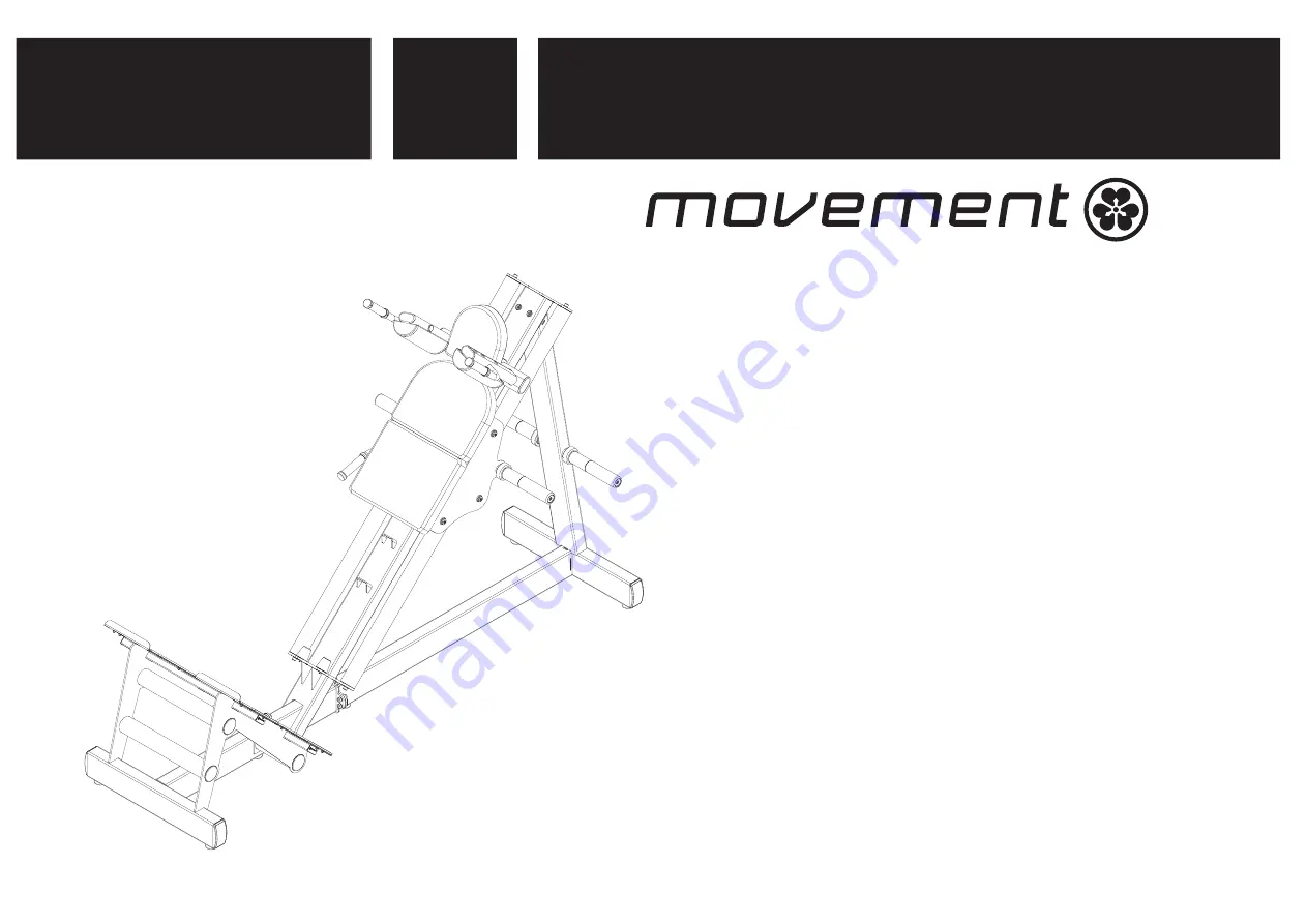 Movement BOLT PLATE LOADED HACK MACHINE Assembly Manual Download Page 1