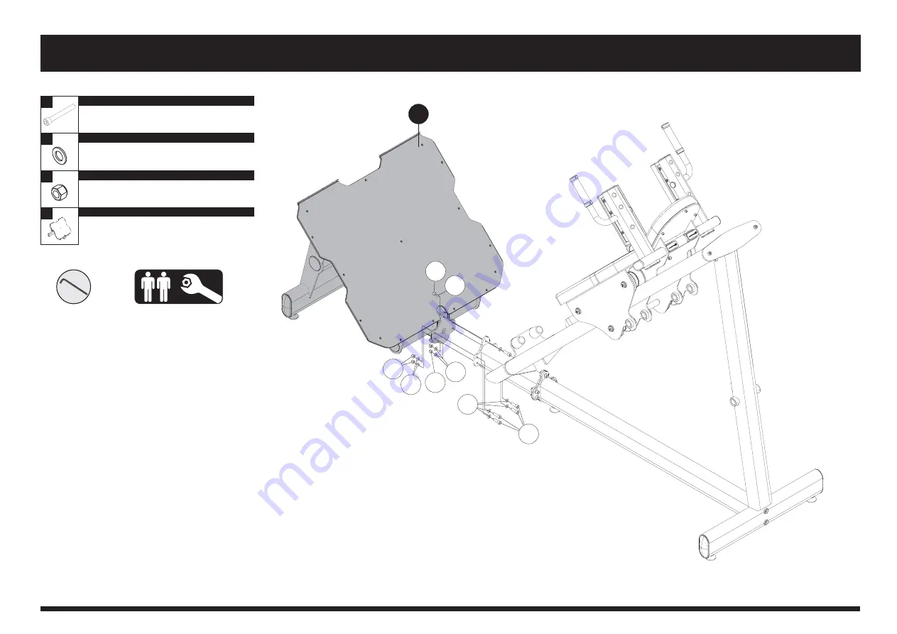 Movement BOLT PLATE LOADED HACK MACHINE Assembly Manual Download Page 37