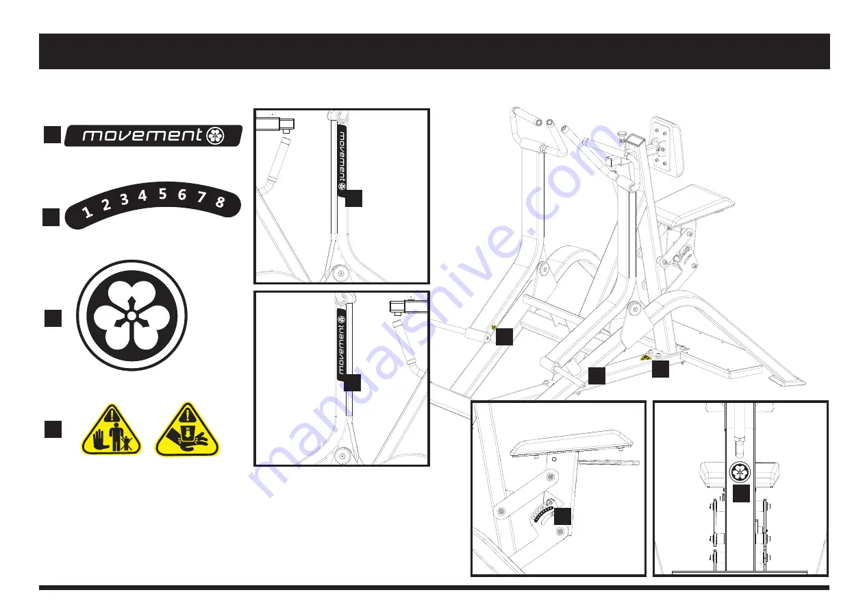 Movement BOLT PLATE LOADED REMADA LOW ROW Assembly Manual Download Page 16