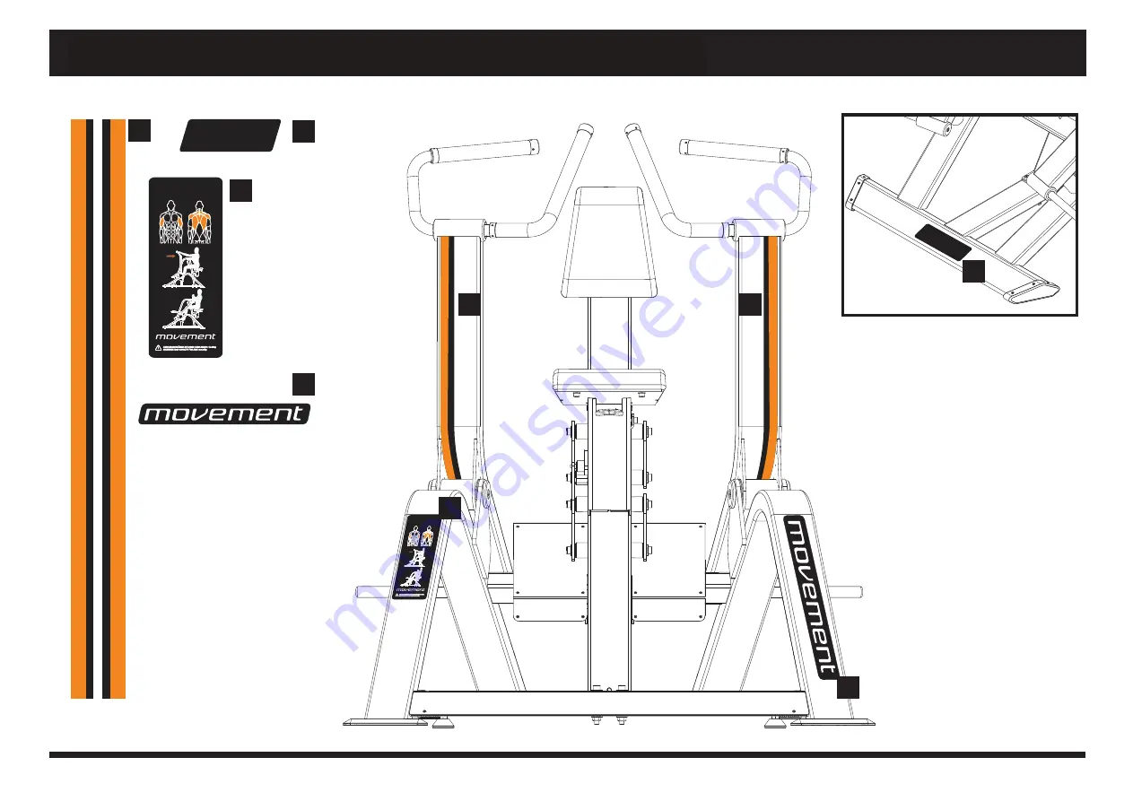 Movement BOLT PLATE LOADED REMADA LOW ROW Скачать руководство пользователя страница 54