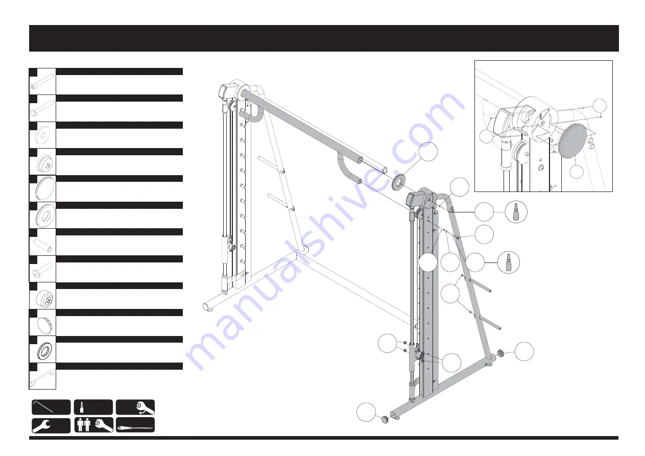 Movement BOLT PLATE LOADED SMITH MACHINE Скачать руководство пользователя страница 14