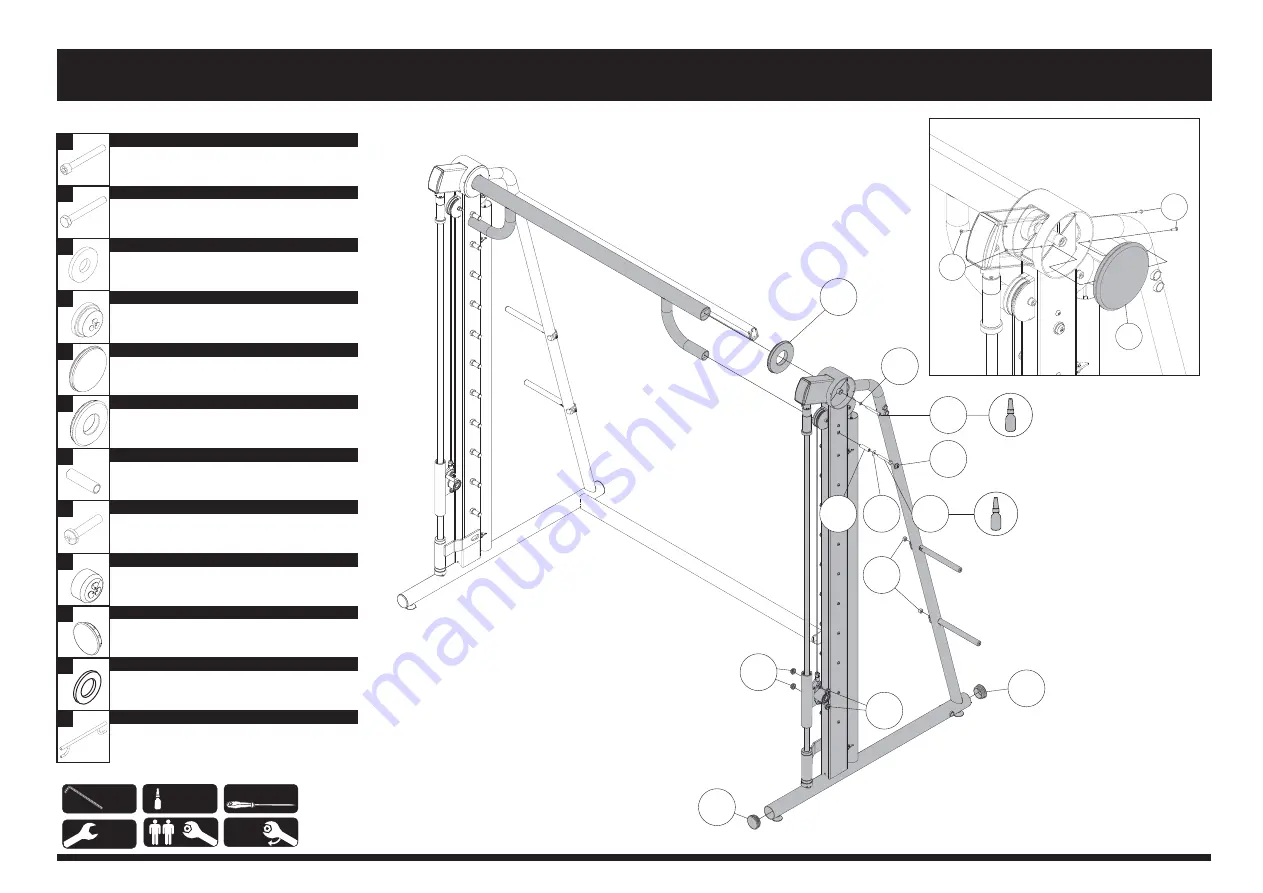 Movement BOLT PLATE LOADED SMITH MACHINE Скачать руководство пользователя страница 40