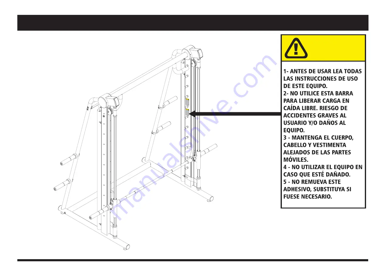 Movement BOLT PLATE LOADED SMITH MACHINE Owner'S Manual Download Page 60