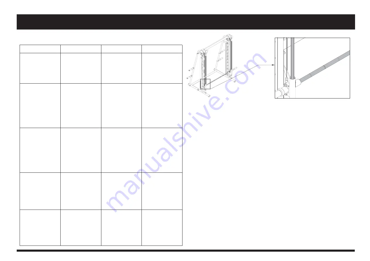 Movement BOLT PLATE LOADED SMITH MACHINE Owner'S Manual Download Page 75