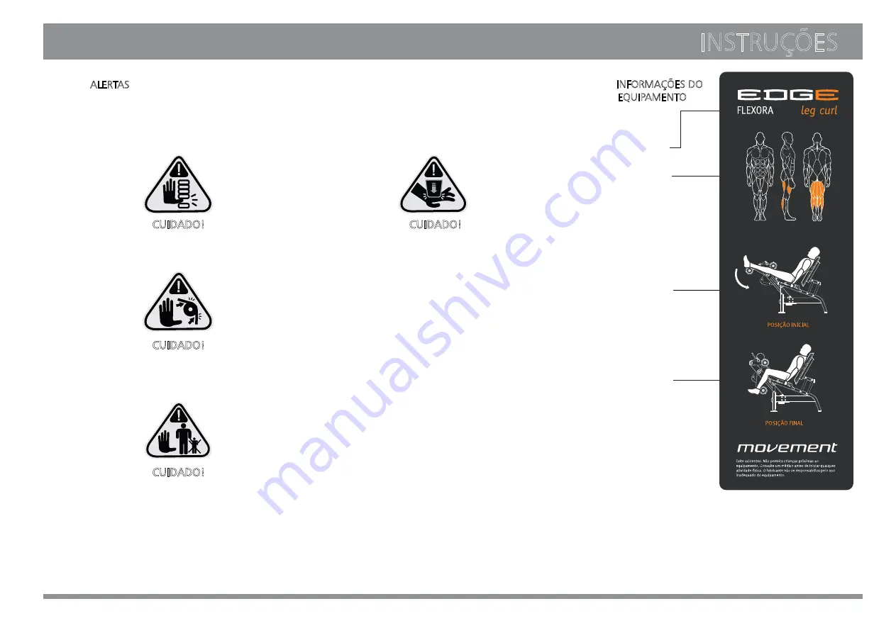 Movement EDGE SEATED LEG CURL Скачать руководство пользователя страница 5