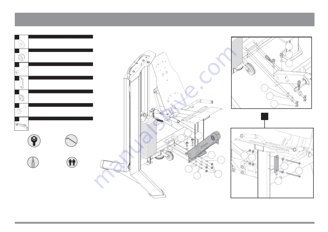 Movement EDGE SEATED LEG CURL Assembling Manual Download Page 104