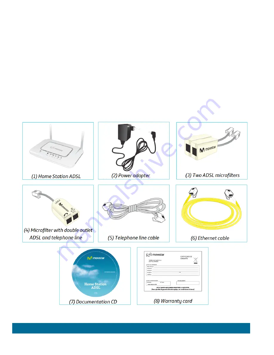 movistar Home Station ADSL Installation Manual Download Page 3