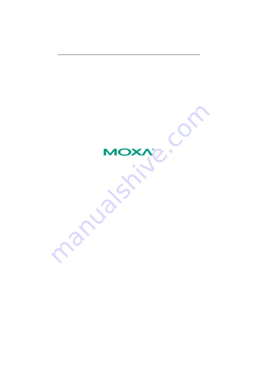 Moxa Technologies EDS-405 User Manual Download Page 1