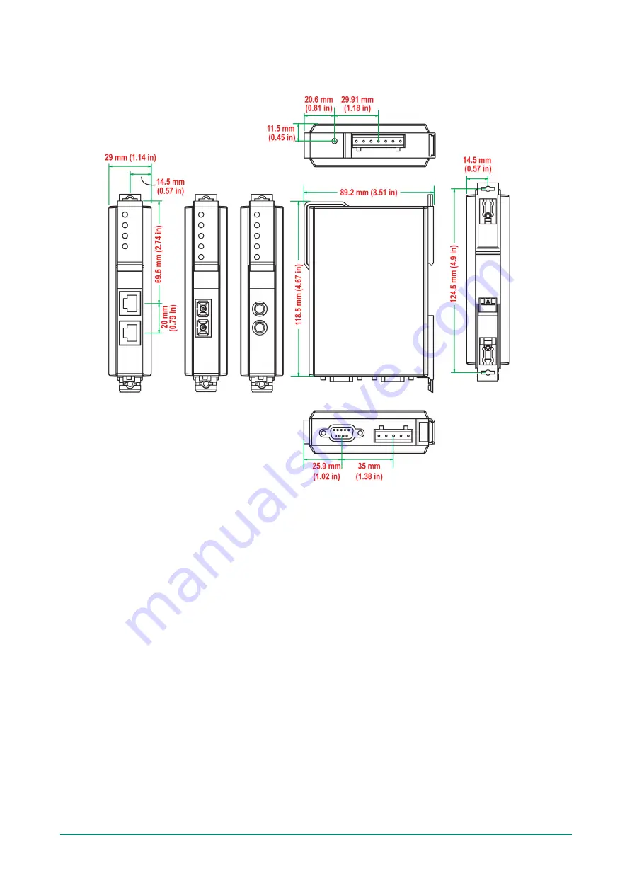 Moxa Technologies MGate MB3000 Modbus Скачать руководство пользователя страница 25