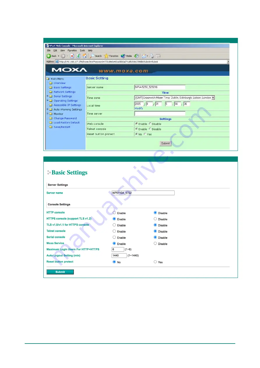 Moxa Technologies NPort 5110 Series User Manual Download Page 28